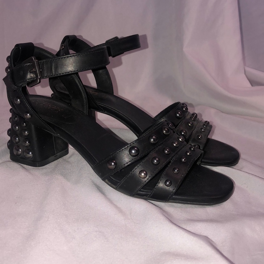 Studded Black Heels